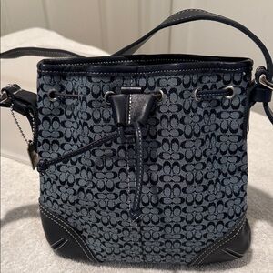 Coach Blue Logo Crossbody Bag Preppy Upscale  Bold Timeless Accessories Giftable